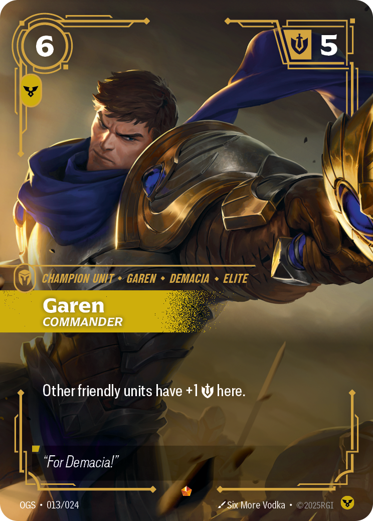Garen, Commander Riftbound card