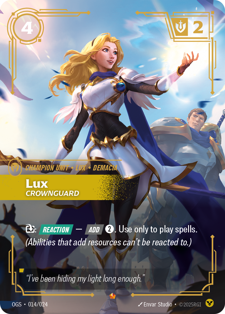 Lux, Crownguard Riftbound card