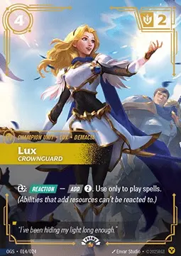 Lux, Crownguard OGS-014-NN Foil Riftbound card