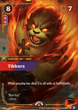 Tibbers OGS-018-NN Foil Riftbound card