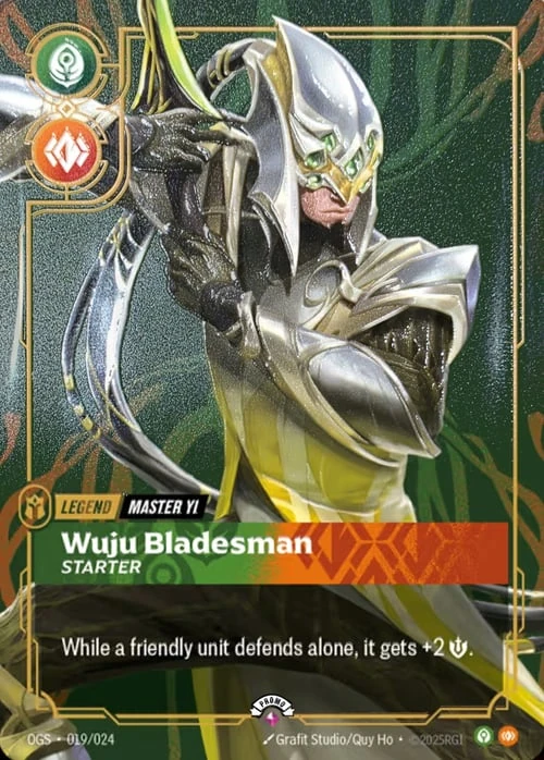 Wuju Bladesman - Starter OGS-019/024-P-PRIZE Normal Riftbound card