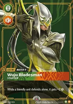 Wuju Bladesman - Starter OGS-019-NN Foil Riftbound card