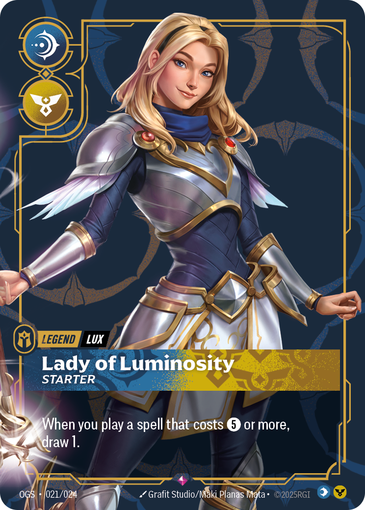 Lady of Luminosity - Starter OGS-021/024 Normal Riftbound card