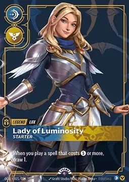 Lady of Luminosity - Starter OGS-021-NN Foil Riftbound card
