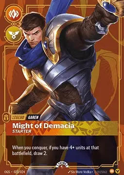 Might of Demacia - Starter OGS-023-NN Foil Riftbound card