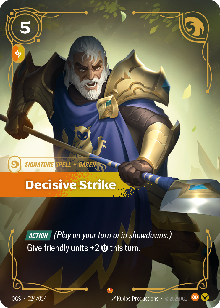 Decisive Strike OGS-024/024 Normal Riftbound card