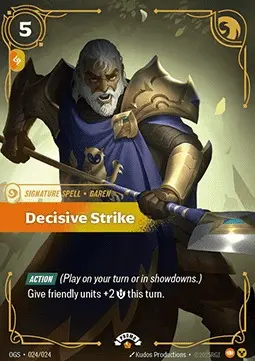 Decisive Strike OGS-024-NN Foil Riftbound card