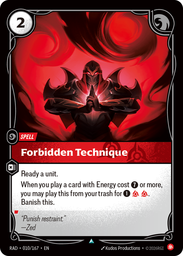 Forbidden Technique RAD-010/167 Normal Riftbound card