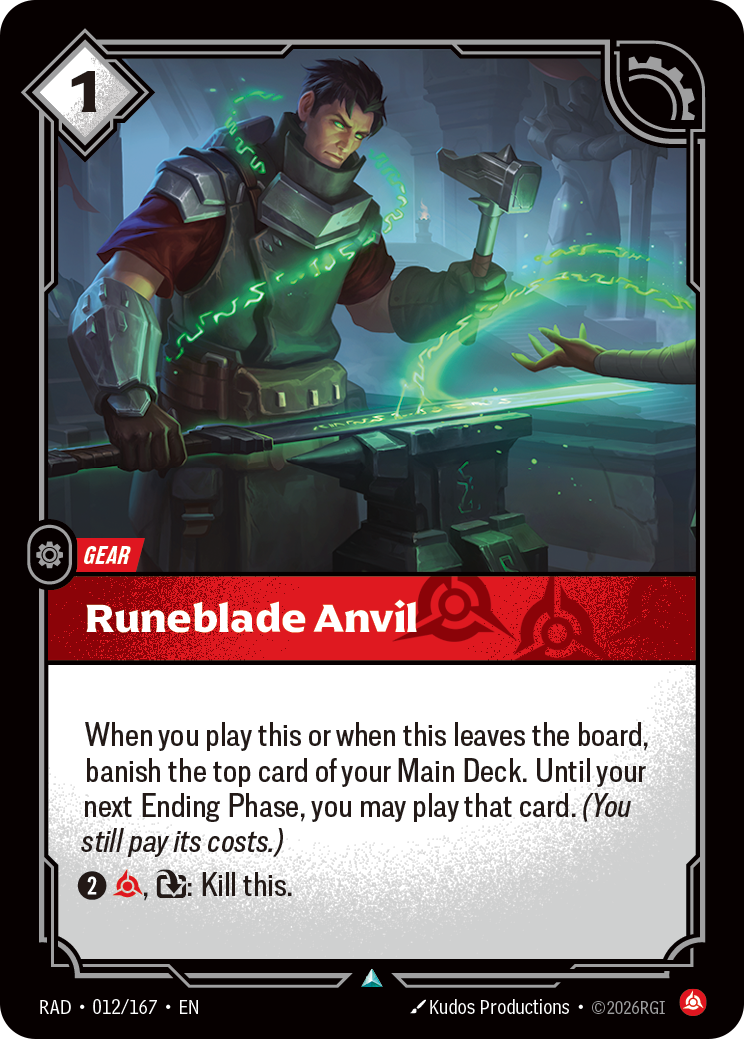 Runeblade Anvil RAD-012/167 Normal Riftbound card
