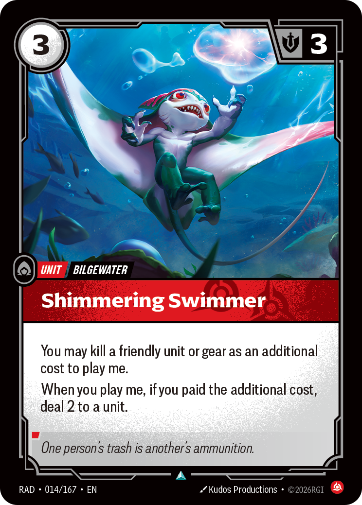 Shimmering Swimmer RAD-014/167 Normal Riftbound card