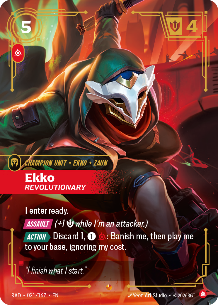 Ekko, Revolutionary RAD-021/167 Normal Riftbound card