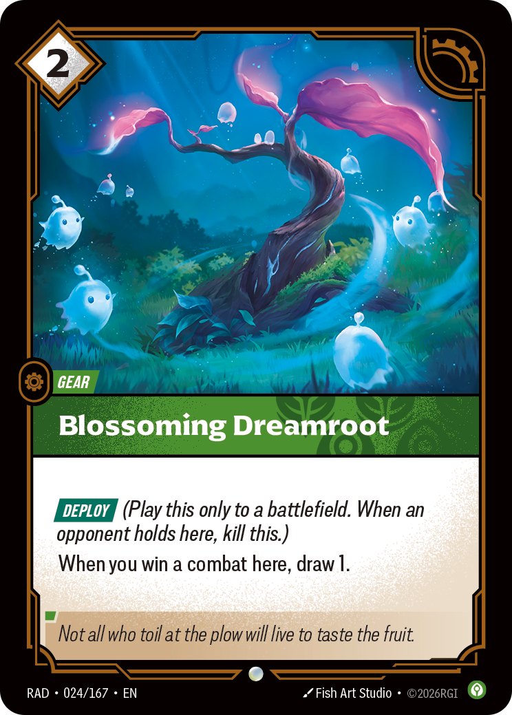 Blossoming Dreamroot RAD-024/167 Normal Riftbound card
