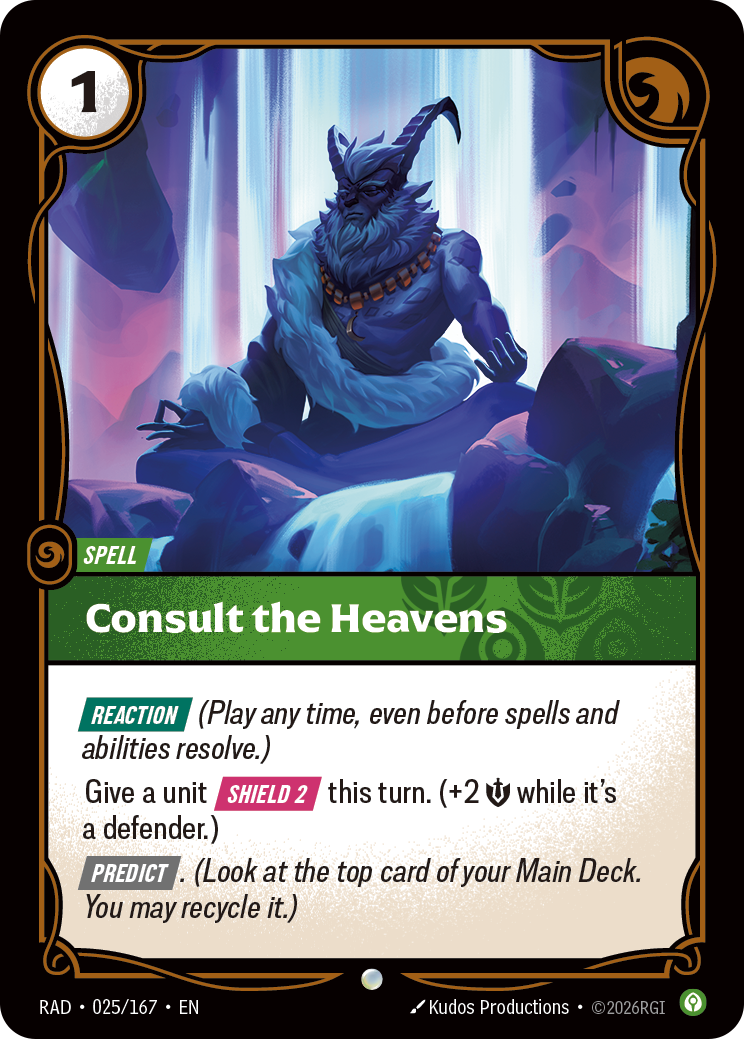 Consult the Heavens RAD-025/167 Normal Riftbound card
