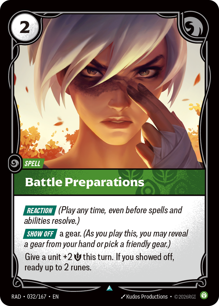 Battle Preparations RAD-032/167 Normal Riftbound card