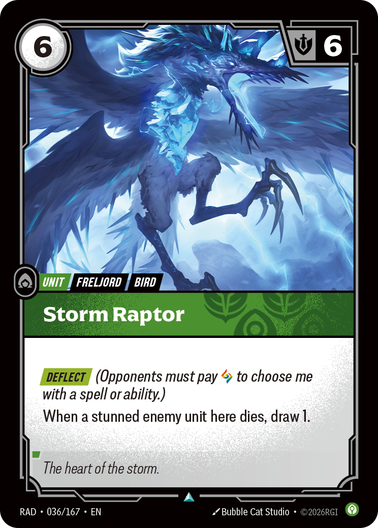 Storm Raptor RAD-036/167 Normal Riftbound card