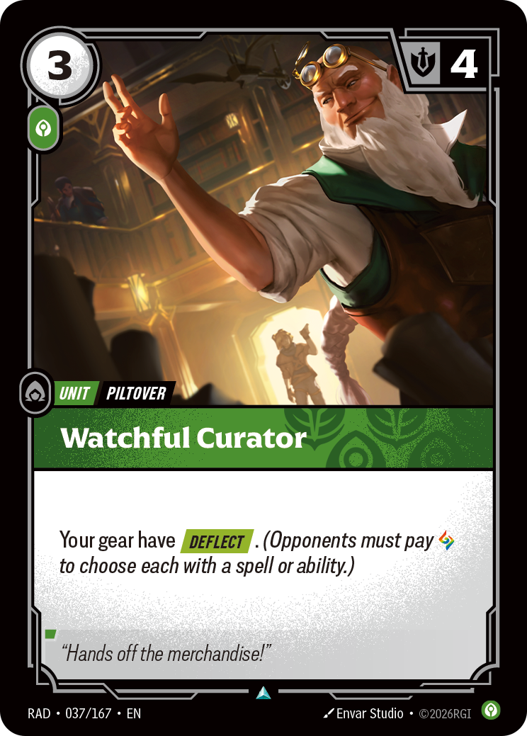 Watchful Curator RAD-037/167 Normal Riftbound card