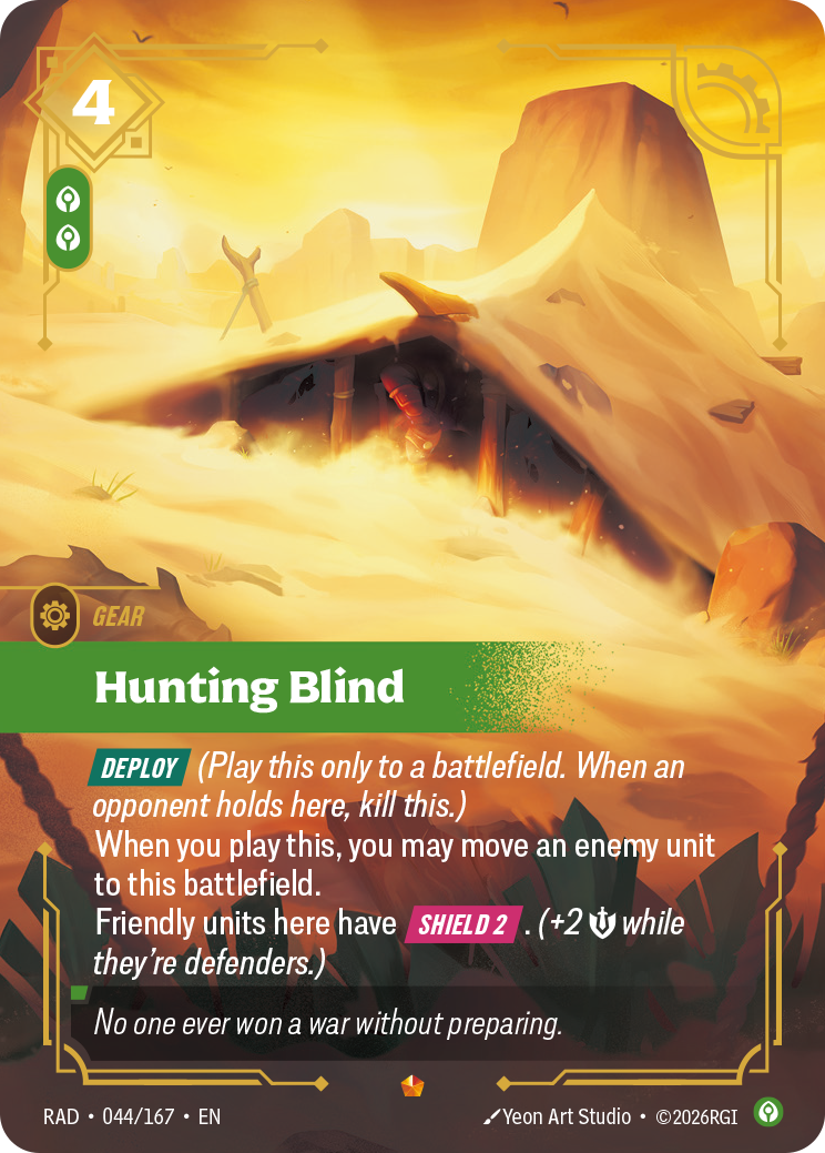 Hunting Blind RAD-044/167 Normal Riftbound card
