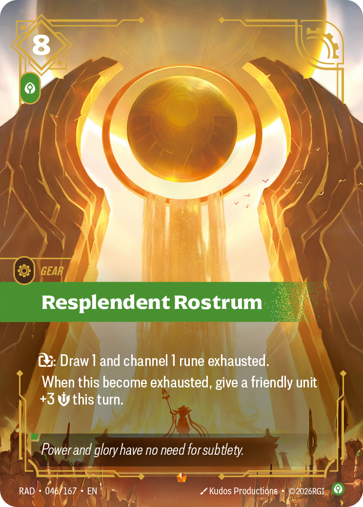 Resplendent Rostrum RAD-046/167 Normal Riftbound card