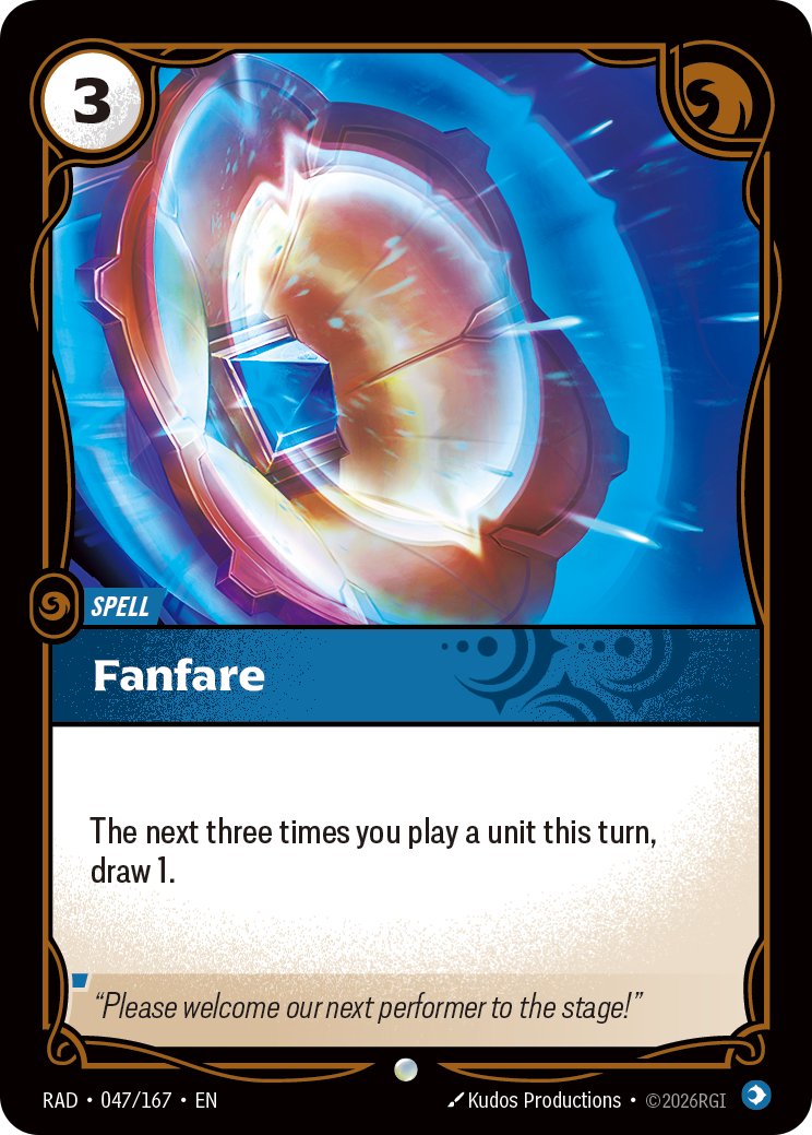 Fanfare RAD-047/167 Normal Riftbound card