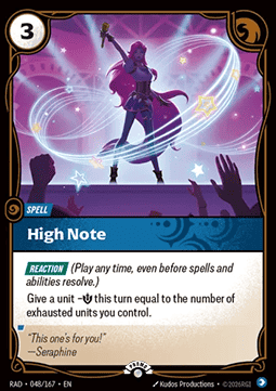 High Note RAD-048/167-P Foil Riftbound card