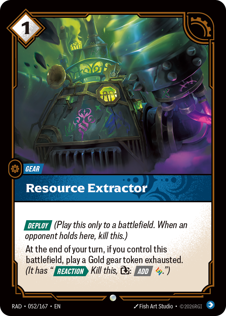 Resource Extractor RAD-052/167 Normal Riftbound card