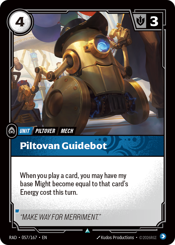 Piltovan Guidebot RAD-057/167 Normal Riftbound card