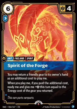 Spirit of the Forge RAD-066/167-P Foil Riftbound card