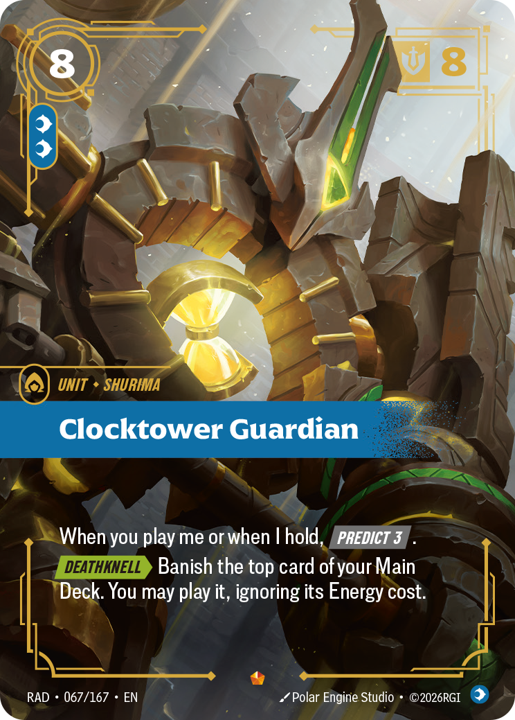 Clocktower Guardian RAD-067/167 Normal Riftbound card