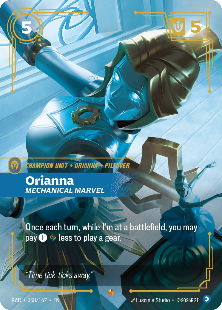 Orianna, Mechanical Marvel RAD-068/167 Normal Riftbound card