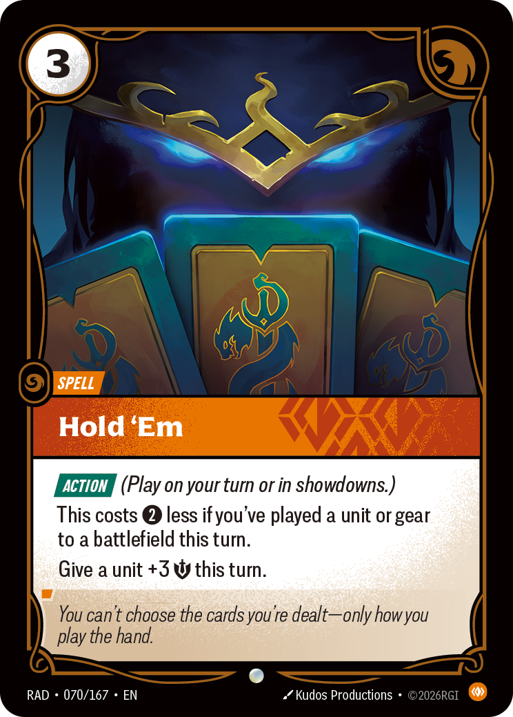 Hold 'Em RAD-070/167 Normal Riftbound card