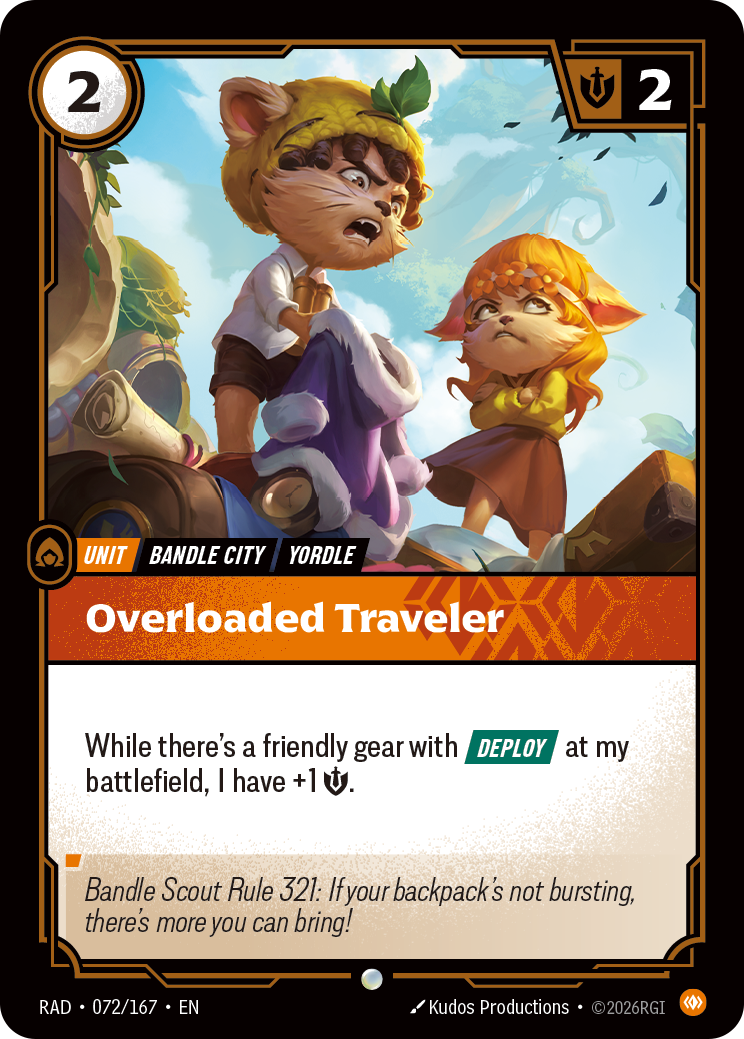Overloaded Traveler RAD-072/167 Normal Riftbound card