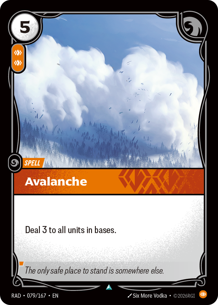 Avalanche RAD-079/167 Normal Riftbound card