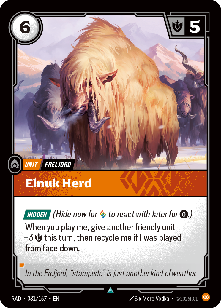 Elnuk Herd RAD-081/167 Normal Riftbound card