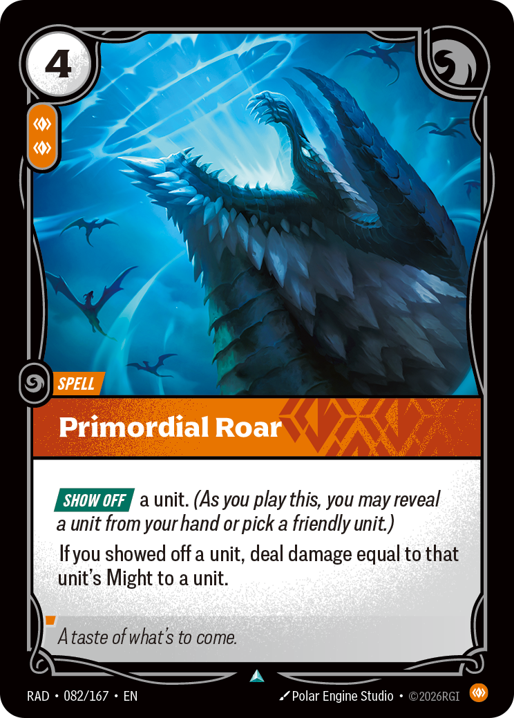 Primordial Roar RAD-082/167 Normal Riftbound card