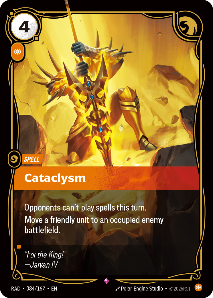 Cataclysm RAD-084/167 Normal Riftbound card
