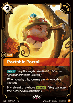 Portable Portal RAD-087/167-P Foil Riftbound card