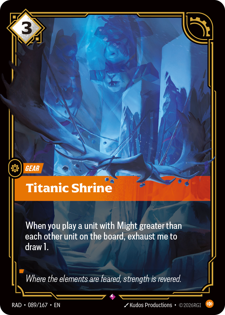 Titanic Shrine RAD-089/167 Normal Riftbound card