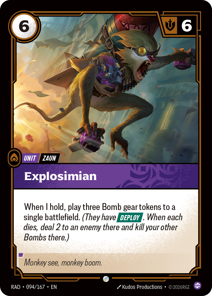 Explosimian RAD-094/167 Normal Riftbound card