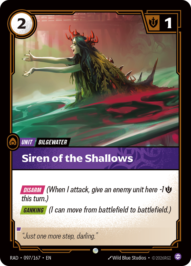 Siren of the Shallows RAD-097/167 Normal Riftbound card