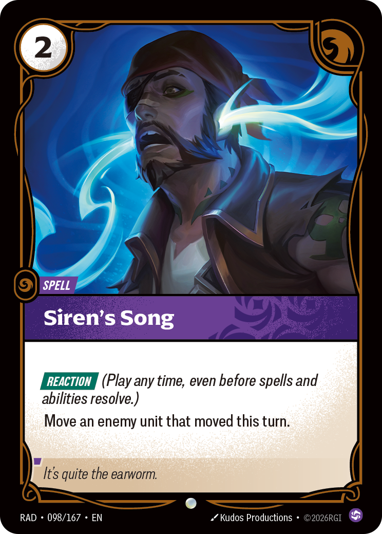 Siren's Song RAD-098/167 Normal Riftbound card