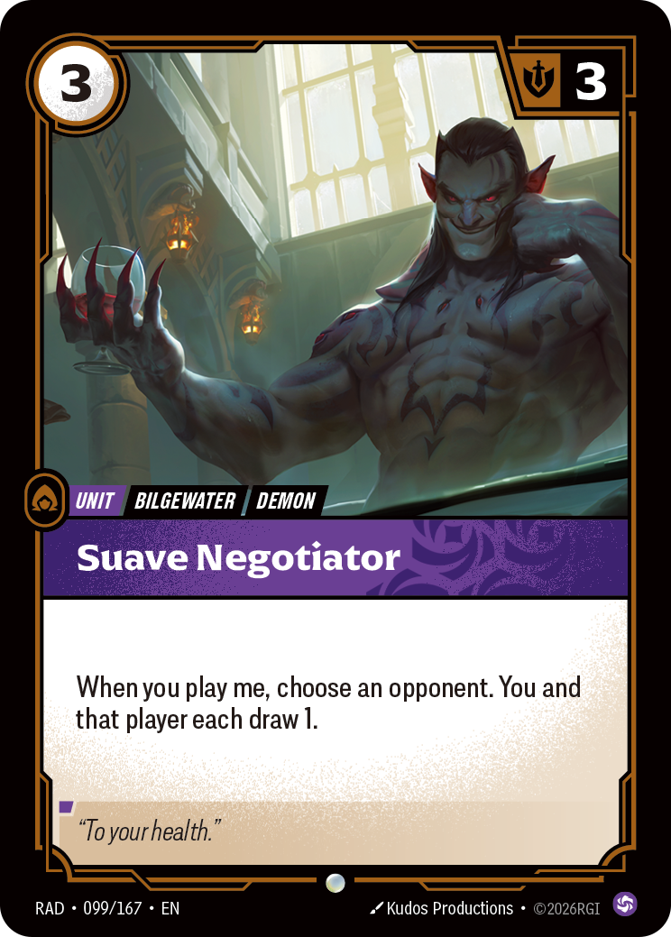 Suave Negotiator RAD-099/167 Normal Riftbound card