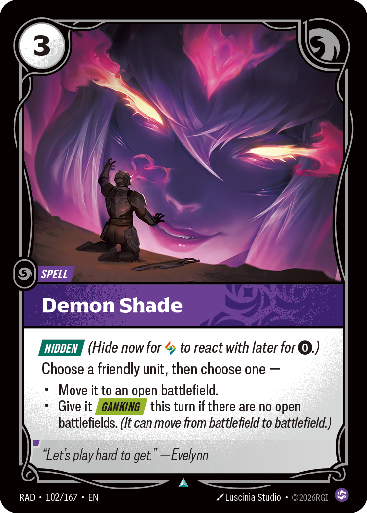 Demon Shade RAD-102/167 Normal Riftbound card
