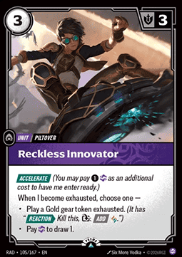 Reckless Innovator RAD-105/167-P Foil Riftbound card