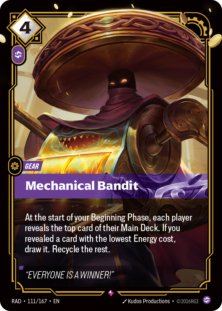 Mechanical Bandit RAD-111/167 Normal Riftbound card