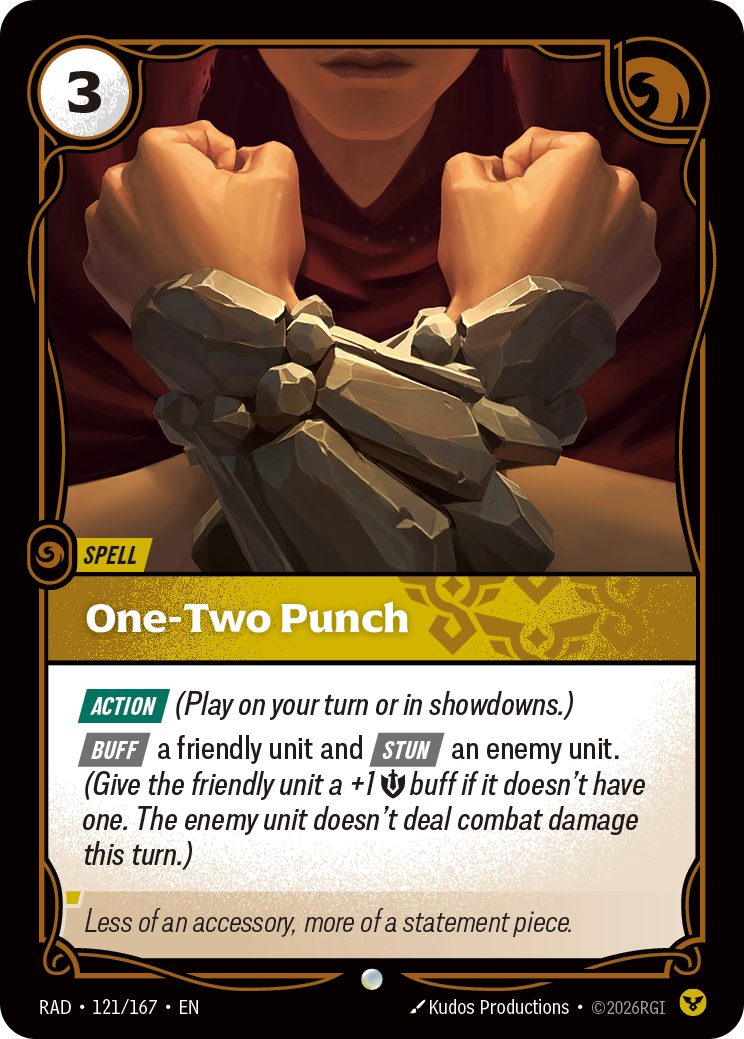 One-Two Punch RAD-121/167 Normal Riftbound card