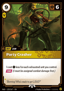 Party Crasher RAD-122/167-P Foil Riftbound card