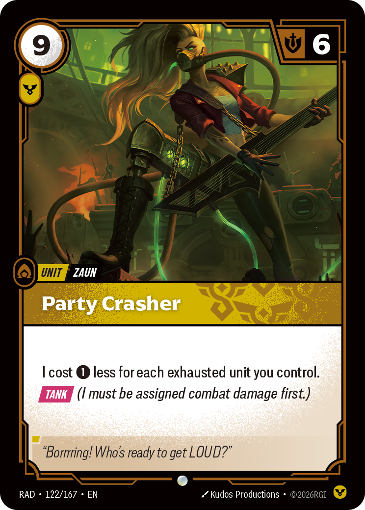 Party Crasher RAD-122/167 Normal Riftbound card