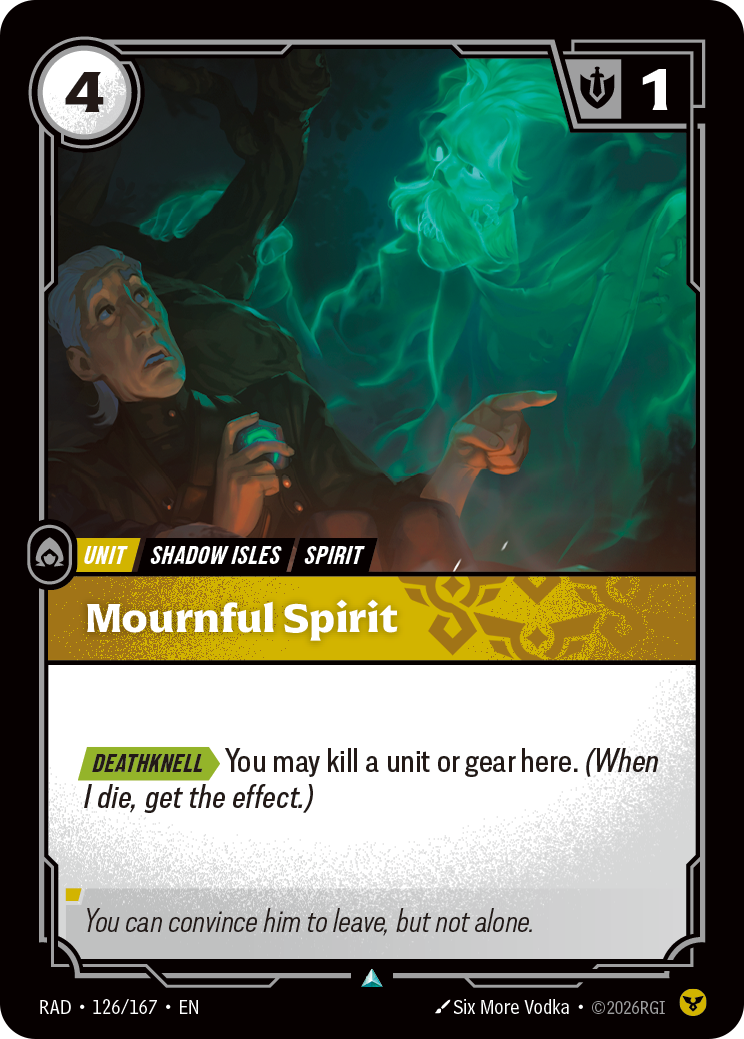 Mournful Spirit RAD-126/167 Normal Riftbound card