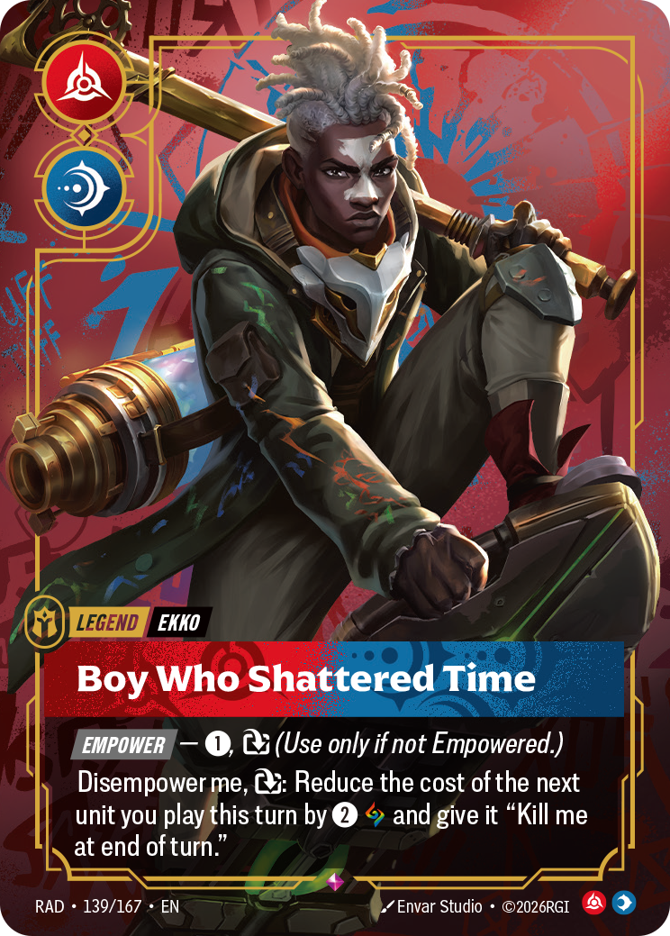Boy Who Shattered Time RAD-139/167 Normal Riftbound card