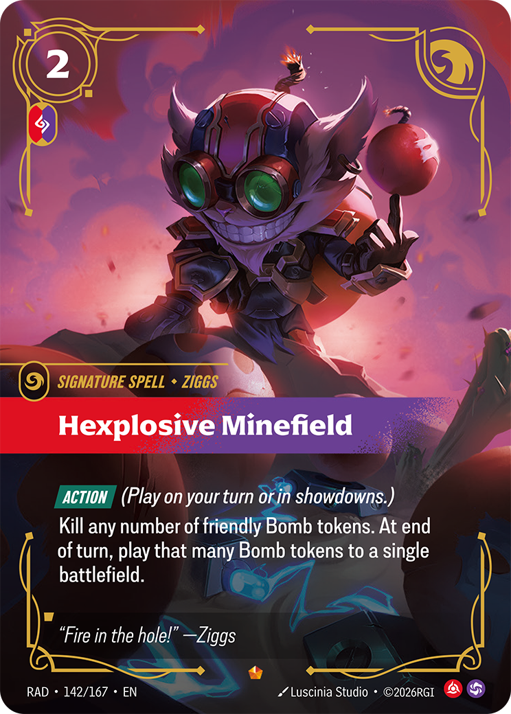 Hexplosive Minefield RAD-142/167 Normal Riftbound card